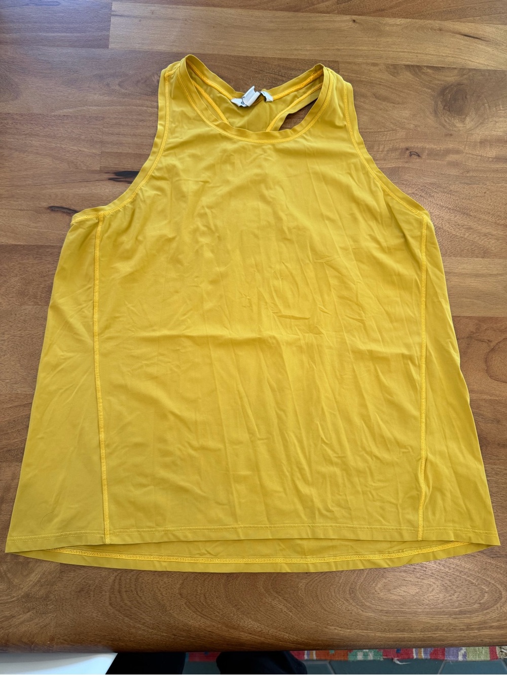 Athleta Bright Mustard Yellow Racerback Performance Tank Top - Size Small